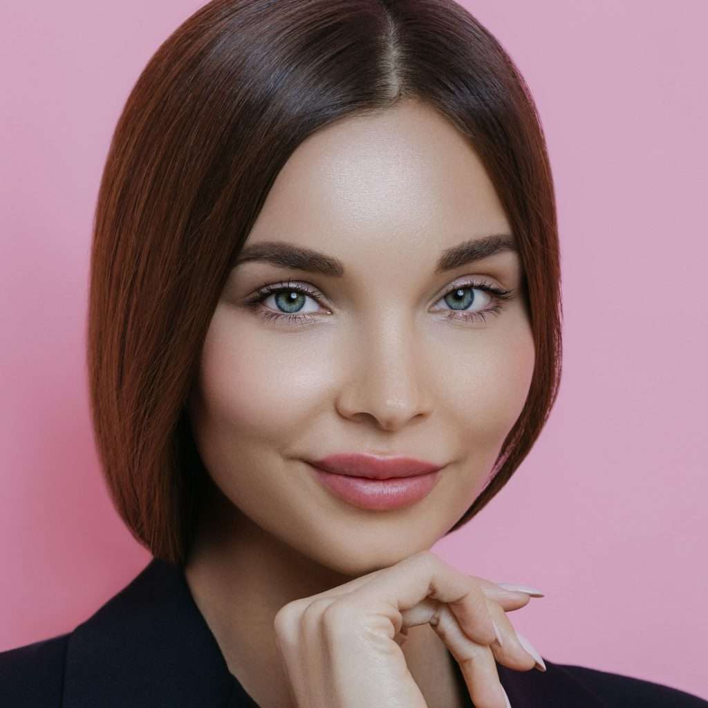 woman smiling